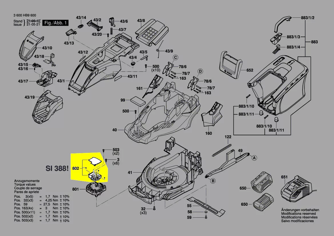 Platine réf. F 016 105 440 Bosch